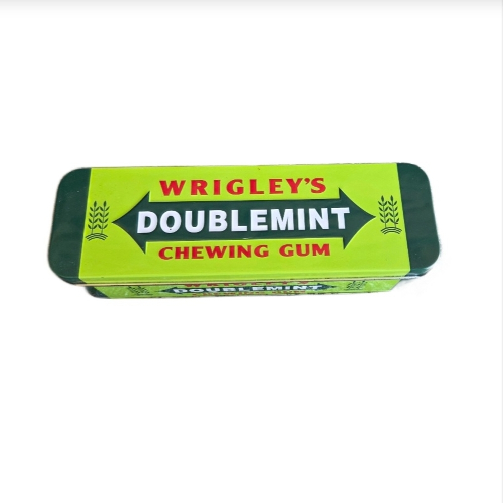 Unique Vintage Wrigley's Doublemint Green Tin